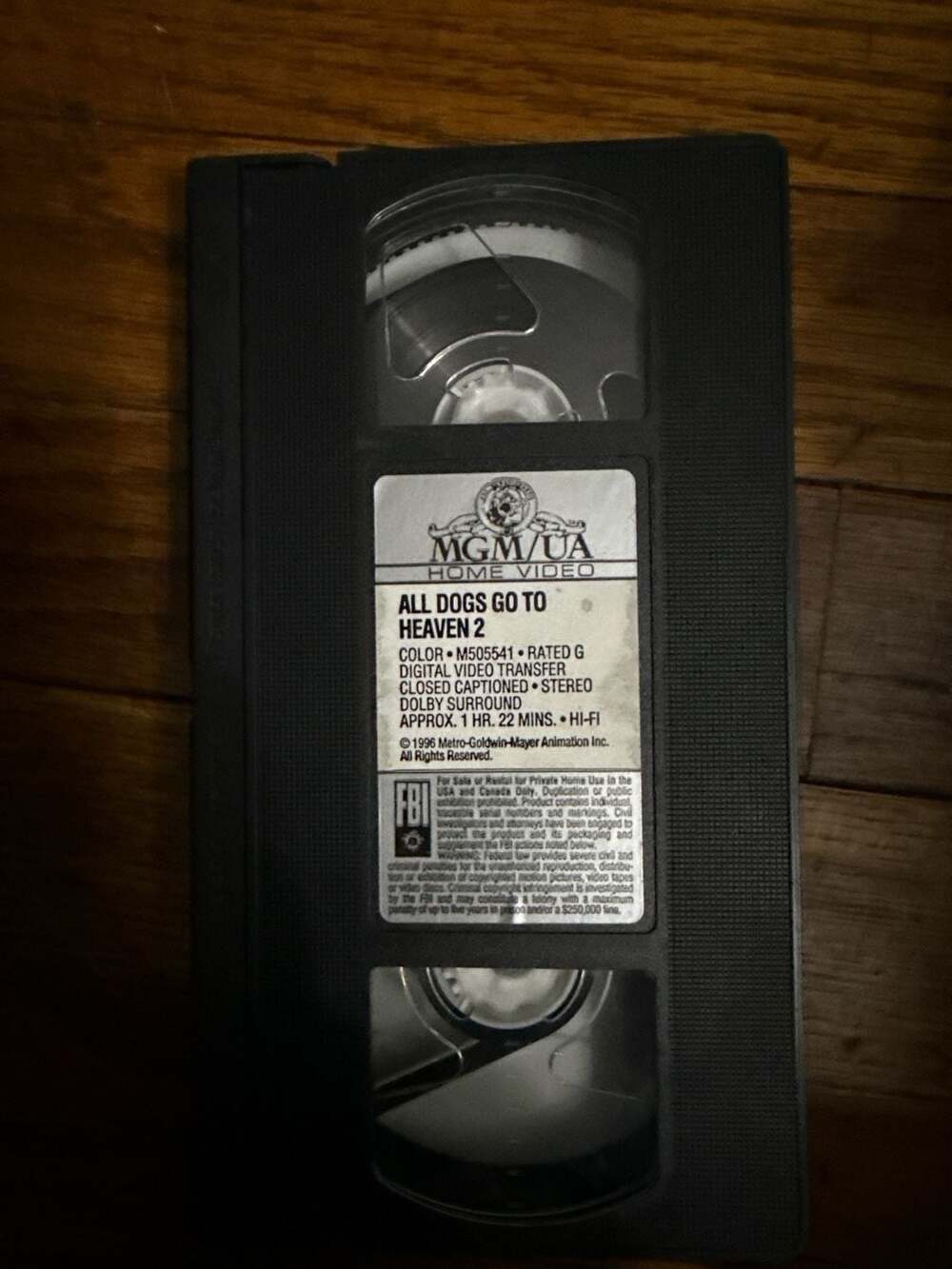 All Dogs Go to Heaven 2 (VHS, 1996) Digital Video Transfer Tape Only
